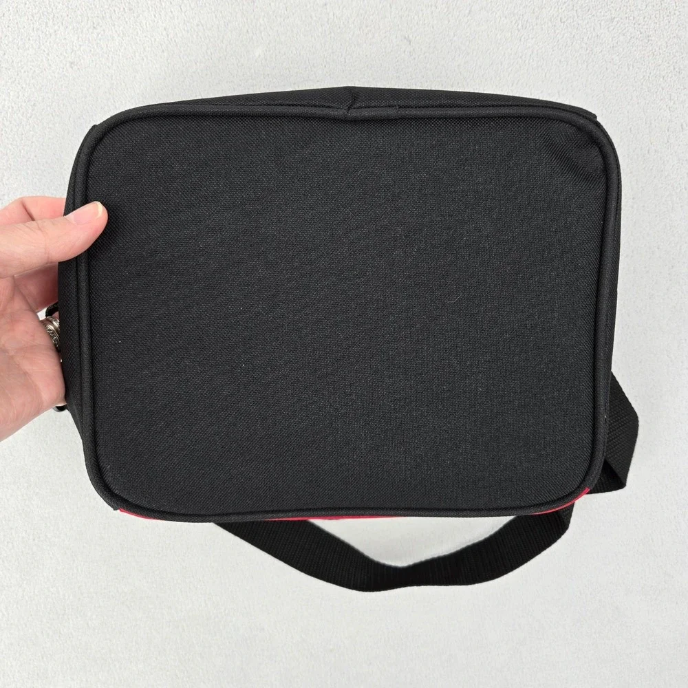 Port Authority Red Black BG512 Insulated Lunch Cooler Bag Sporty Utility